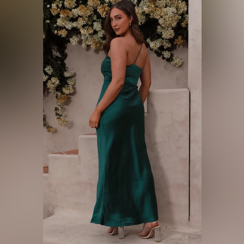 Margot Maxi Dress -Emerald Cocktail Dress, Formals, Date Night, Special Occasion - Picture 2 of 12
